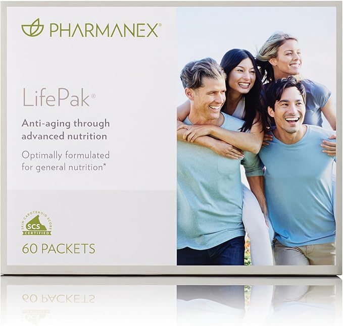 Nu Skin LifePak Advanced Nutritional Supplement for Adults | 60 Daily Packets | Aging, Digestive, and Gut Health Formula with Essential Vitamins, Minerals, and Phytonutrients
