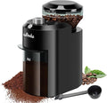 Wancle Electric Burr Coffee Grinder - Adjustable with 28 Precise Grind Settings for 12 Cups - Professional Coffee Bean Grinder (Plastic, Black+Grey)