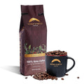 KONA EARTH 100% Kona Coffee, Classic Dark Roast, Whole Bean, 1 lb (16oz) Farm-Direct Authentic Hawaiian Kona Coffee beans from Hawaii’s Big Island, Micro-Batch-Roasted
