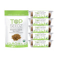 Top Seedz Deluxe Organic Gluten Free Vegan Seed Crackers and Roasted Seeds Bundle | 1 Pouch of Sea Salt Roasted Seeds | 5 Packs of Sea Salt Crackers