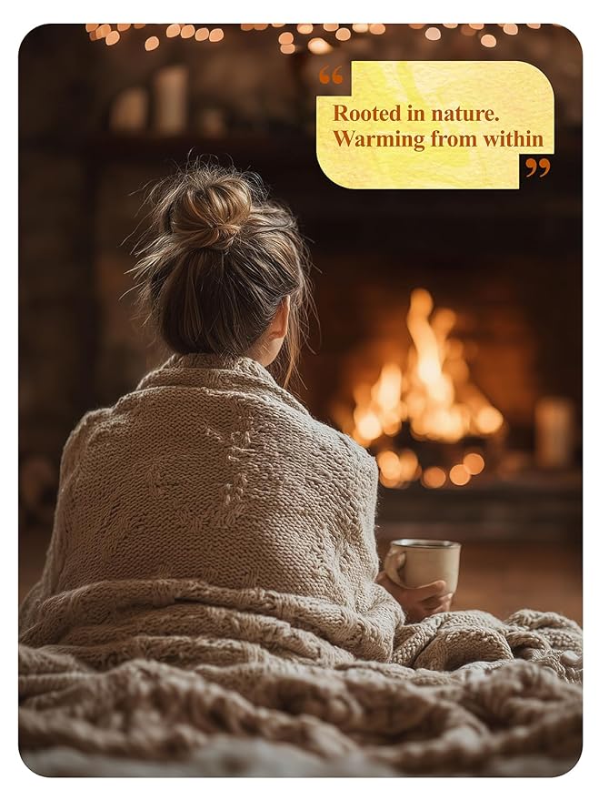 LOOMICA Turmeric Ginger Cinnamon Tea, Naturally Caffeine-Free, Warm & Spicy Herbal Blend, Rich & Aromatic, Perfect for Cozy Mornings & Relaxing Evenings, 20 Counts