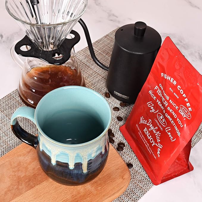 Bosmarlin Large Ceramic Coffee Mug, Big Tea Cup for Office and Home, 21 Oz, Dishwasher and Microwave Safe, 1 PCS