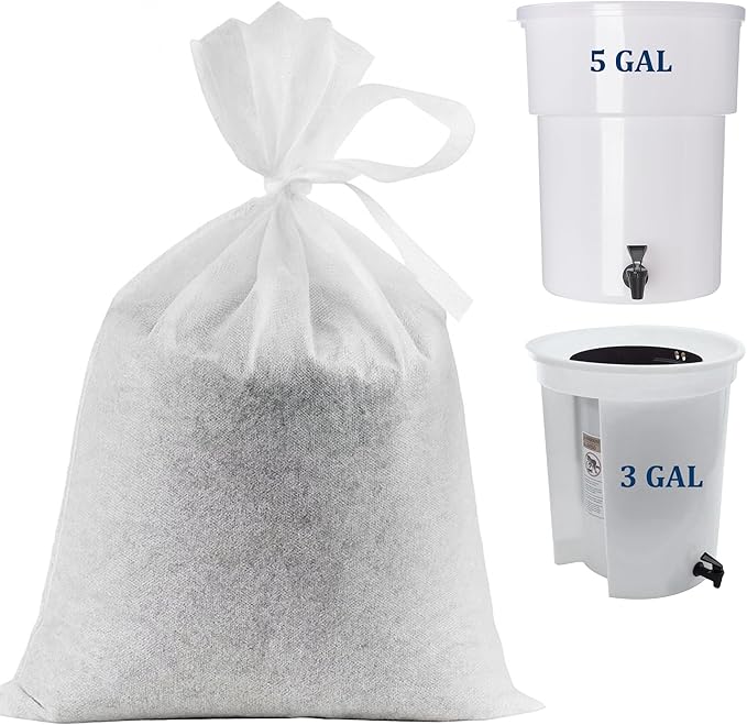 50 Pack 20" x 20" Cold Brew Coffee Filter Bags, Extra Large Disposable Brewing Bags, Non-Woven Fabric Mesh for 1-5 Gallon Cold Brew Systems, Tea, Juice, Home & Commercial Use
