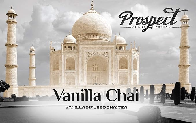 Prospect Tea Co. Caffeinated Vanilla Chai Tea Pods Compatible with K Cup Brewers Including 2.0, 40 Count