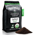 The Bean Organic Coffee Company Il Chicco (Traditional Italian Roast), Dark Roast, Ground Coffee, 16-Ounce Bag,Café molido tostado organico
