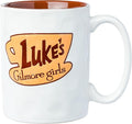 Silver Buffalo Gilmore Girls Luke's Diner Logo Wax Resist Ceramic Pottery Mug, 17 Ounces