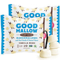 GoodMallow Vegan Marshmallows - Large Kosher Halal Gluten Free Dairy Free Healthy- Natural Gelatin Free Marshmallows for Hot Chocolate, Smores, Baking - Nothing Artificial, Made in USA (White Vanilla ) (Pack of 2)