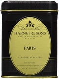 Harney & Sons Paris Black Tea | 4 oz Tin Loose Leaf | Fruity Vanilla & Caramel Blend with Hint of Lemony Bergamot