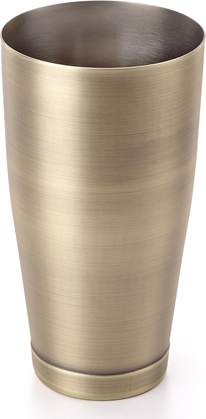 Barfly Cocktail Shaker Tin, Large 28 oz (828 ml), Antique Gold