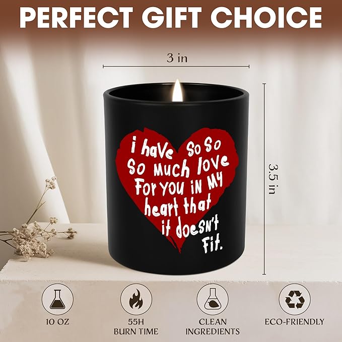 OASSIE Christmas Anniversary Wedding Gifts for Him - Long Lasting Vanilla Lavender Candles 10 oz - Birthday Gifts for Couple Him Her Boyfriend Girlfriend Husband Wife, Birthday Presents for Men Women