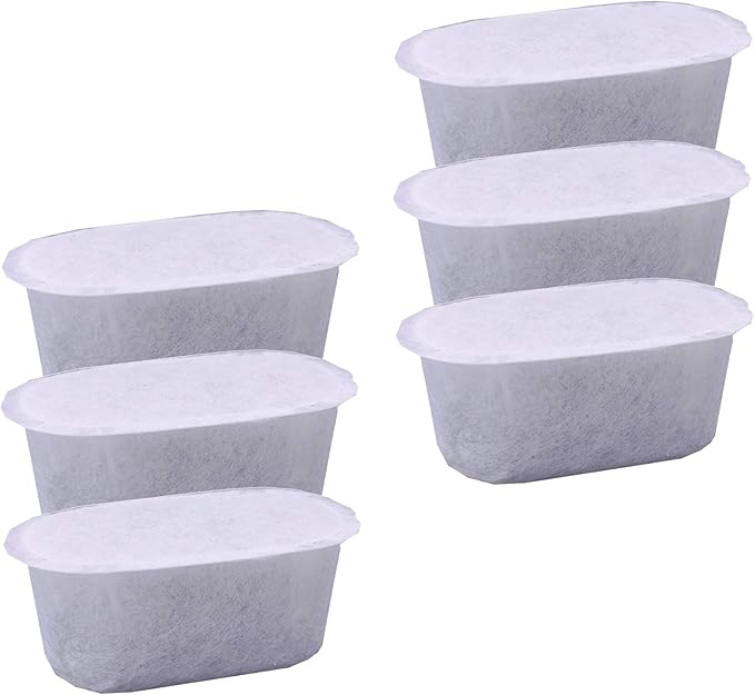 Advanced Replacement Water Filter Cartridges for Mr. Coffee Easy Measure and Dishwashable 12-Cup Coffee Makers, 2-step Advanced Filtration System with Activated Carbon and ion Exchange Resin (6 Pack)