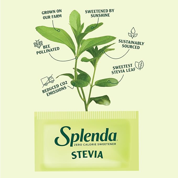 SPLENDA Stevia Zero Calorie Sweetener, Sugar Substitute Packets, 400 Count (Pack of 1)