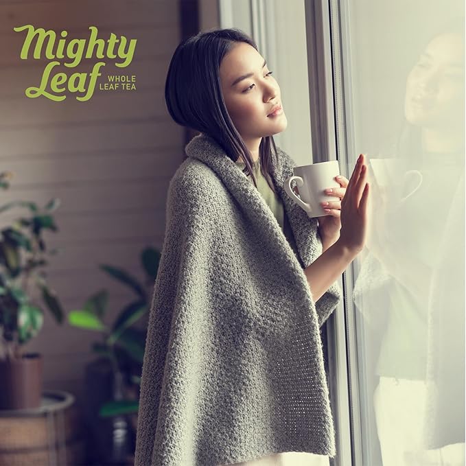 Mighty Leaf White Orchard White Tea – 100 Count Foil-Wrapped Silken Tea Pouches – Delicate Whole Leaf Blend with Tropical Fruit & Melon – Premium White Tea for Hot or Iced Brewing