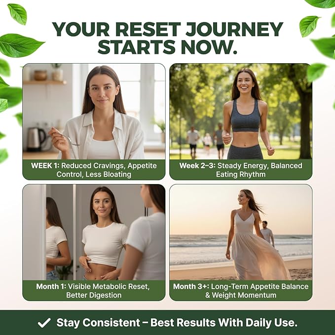Serene Herbs GLP-1 Supplement for Women & Men - Metabolic Reset, Hunger Support with Berberine, InnoSlim, Actiponin - Natural GLP1 Booster to Support Appetite, Gut & Digestion - Vegan - 60 Capsules