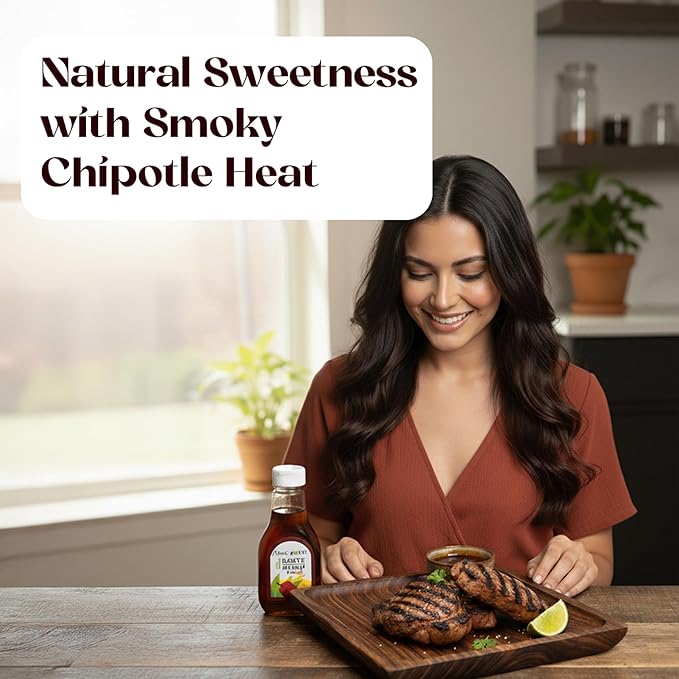 Agave Sweet – Chipotle Infused Agave Syrup | Smoky-Sweet Chipotle Syrup for Cocktails & Cooking | 11.64 oz plastic bottle