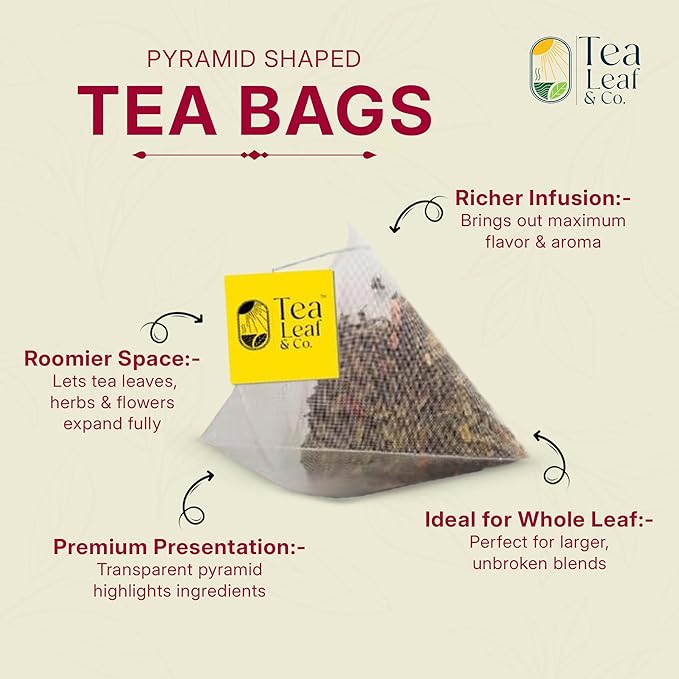 Tealeaf & Co. Sweet Hibiscus Cinnamon Green Tea with Hibiscus, Cinnamon, Stevia & Clove - Green Tea Bags with Fresh Herbs and Spices (Low Caffeine) - 100 Teabags