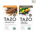 TAZO Tea Bags, Regenerative: Chai Organic Black Tea, & Organic Earl Grey 16CT (1ea) (Variety Pack)