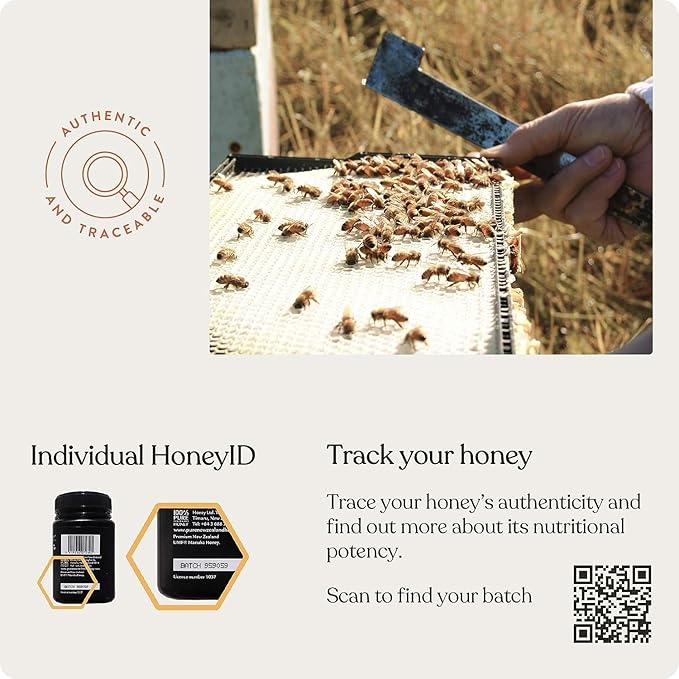 Manuka Honey UMF 10+ (MGO 261+) 100% Pure New Zealand Honey - Certified. Raw, 8.8 Oz (250g)