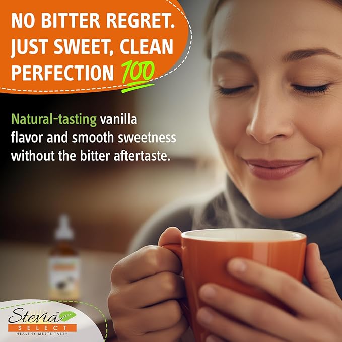 Stevia Select Vanilla Pure Stevia Extract - Zero Calorie Sweetener - All Natural Liquid Stevia Extract - Keto Sugar Liquid - Keto Sweetener 2 Oz (2 Pack)