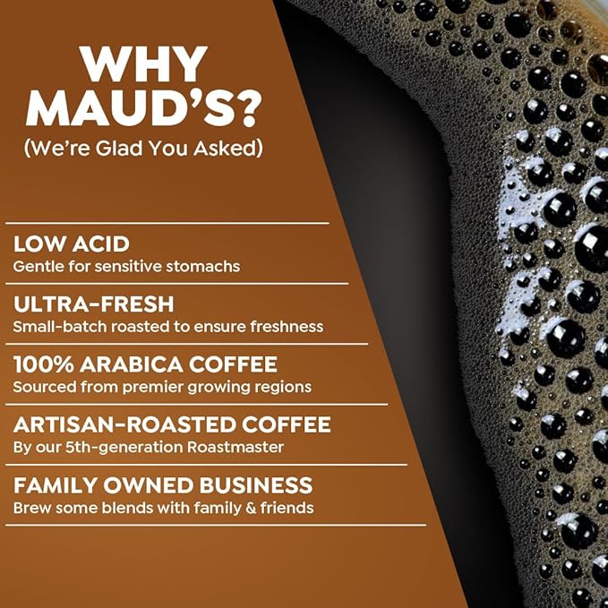 Maud's Sweet Hazelnut Flavored Instant Coffee, 52 ct, 100% Arabica Coffee, Medium Roast, Instant Hot or Iced Coffee - Just add water