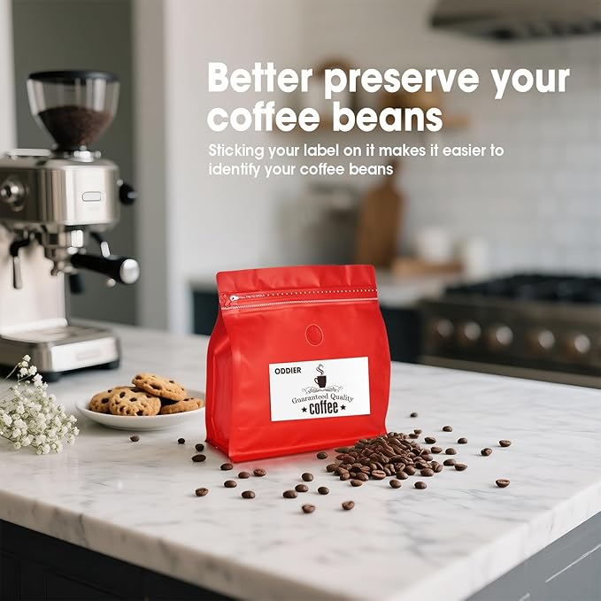50 Count 16oz Coffee Bags with Valve,1lb Vented Coffee Beans Packaging Bags High Barrier Aluminumed Foil Flat Bottom Heat Sealed Side Zipper Resealable Storage Bag for Home or Business(Red）