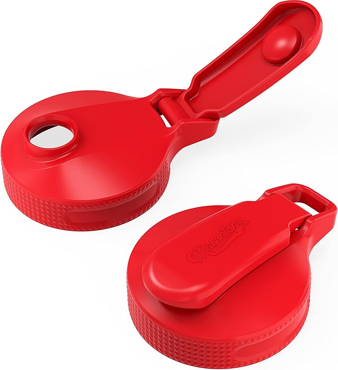 Masontops Multi Top - 2PK - Small Mouth Mason Jar Lids with Pour Spout and Flip Cap – Sip, Pour, Store & More - Jar Not Included