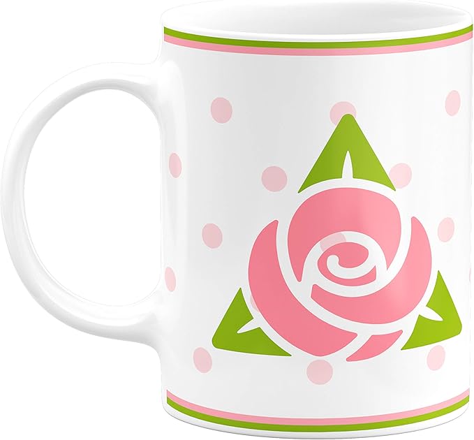 Delta Zeta Ceramic Coffee Mug 11 OZ Tea Cup (Delta Zeta - 1)