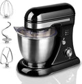 4.8QT Stand Mixer, 12-Speed Electric Kitchen Mixer with Tilt-Head, Stainless Steel Bowl, Egg Whisk, Dough Hook & Beater – Lightweight, Compact for Small Kitchens (Gray)