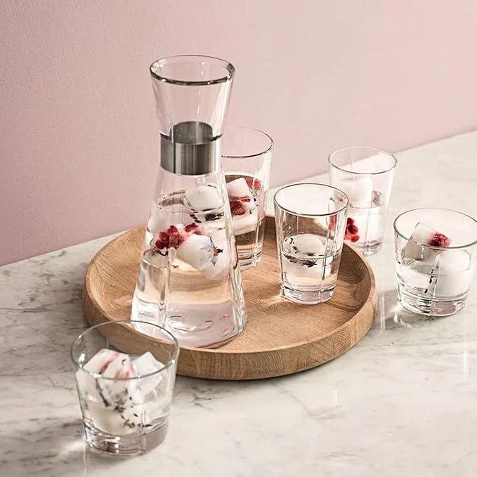 Rosendahl Grand Cru Glass Tumblers (Set of 4) - 9.1 Fl. Oz. - Lead-Free, Dishwasher Safe, Elegant Clear Glass Drinkware for Water, Juice, Coffee, and Wine - Modern, Durable (Clear)