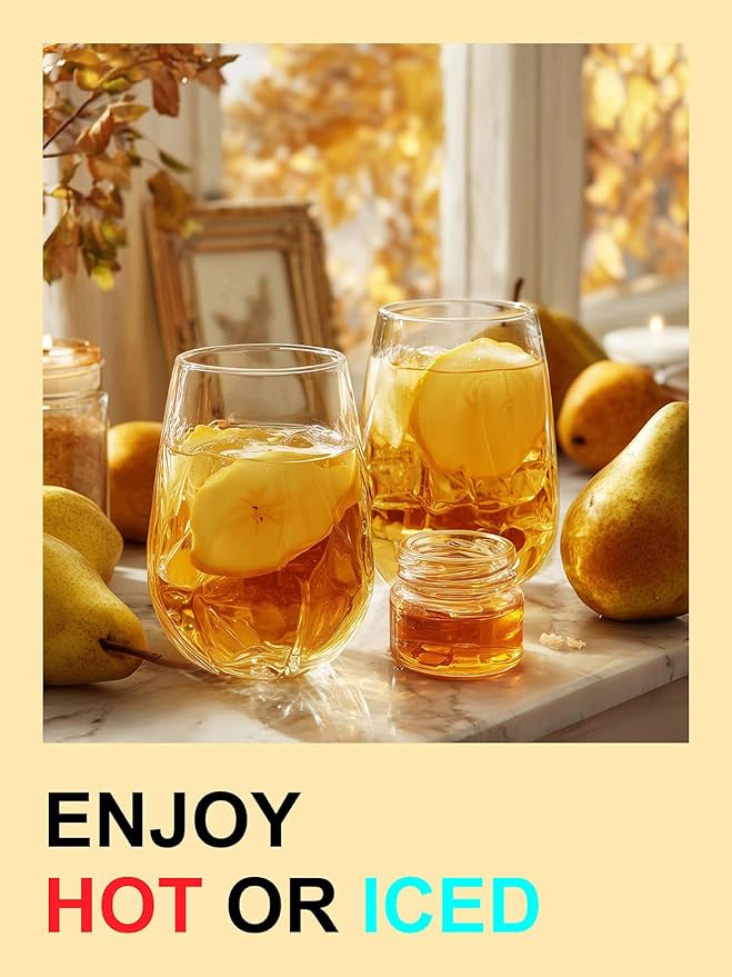 TeeLux Pear Honey Pu-erh Tea Bags, Premium Black & Pu-erh Blend with Natural Pear & Honey Flavor, Smooth & Sweet, 100 Count