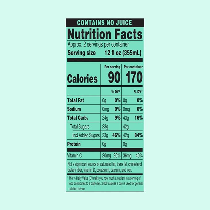 Green Tea with Cucumber and Citrus - Big Can, 22 Fl Oz (Pack of 12)