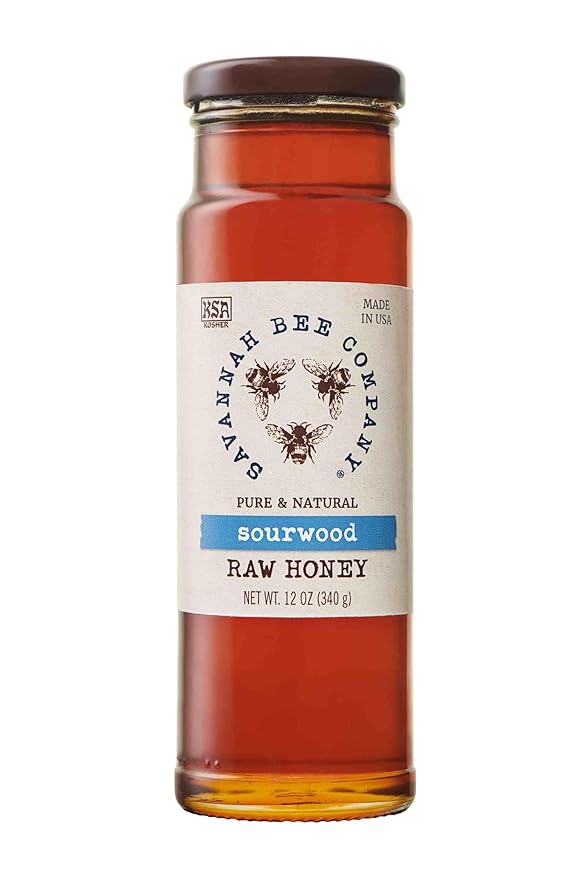 Savannah Bee Company Sourwood Honey - Naturally Sweet - Maple Flavor and Spice Aroma