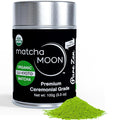 Matcha Moon Ceremonial Grade Matcha Green Tea Powder - Best For Traditionally Whisked Tea - Organic Matcha Green Powder - Pure Zen - Value Size 100g Tin