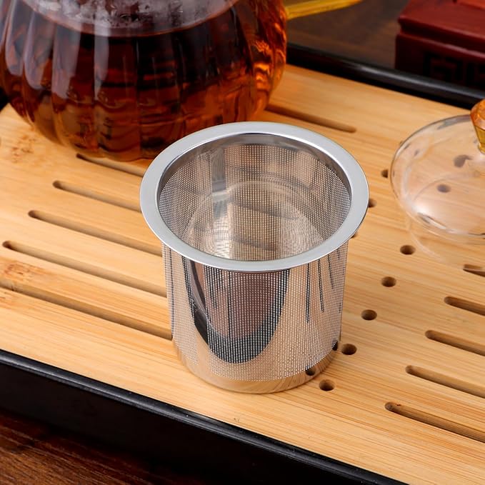 Stainless Steel Tea Infuser for Loose Leaf Tea, Reusable Mesh Strainer for Teapots, Mugs and Cups
