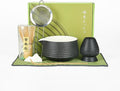 Matcha Whisk Set, Ceramic Matcha Bowl with Spout, Bamboo Whisk, Scoop, Holder, Sifter, Tea Towel, 7-Piece Matcha Kit for Making Breakfast/Latte