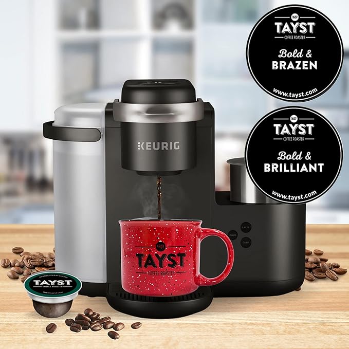 Tayst Coffee Pods, Bold Sampler Box Dark Roast, K Cups Compatible with Keurig Coffee Maker, Sustainable Single Serve, Pack of 100