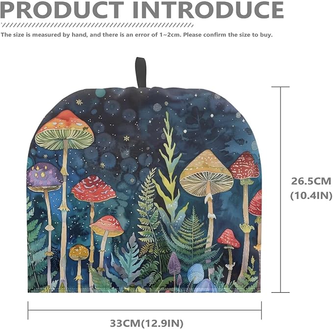 Mushroom Tea Cozy for Teapot Insulated Small Tea Pot Cozy for Kitchen Accessories Designed in England Kettle Kitchen Dust Cover