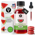 Dolce Flav Watermelon Extract – 2 Ounce Oil-Soluble Kosher, Sugar-Free, Concentrated Juicy Watermelon Flavoring for Baking, Chocolates & Desserts, Includes Measured Dropper