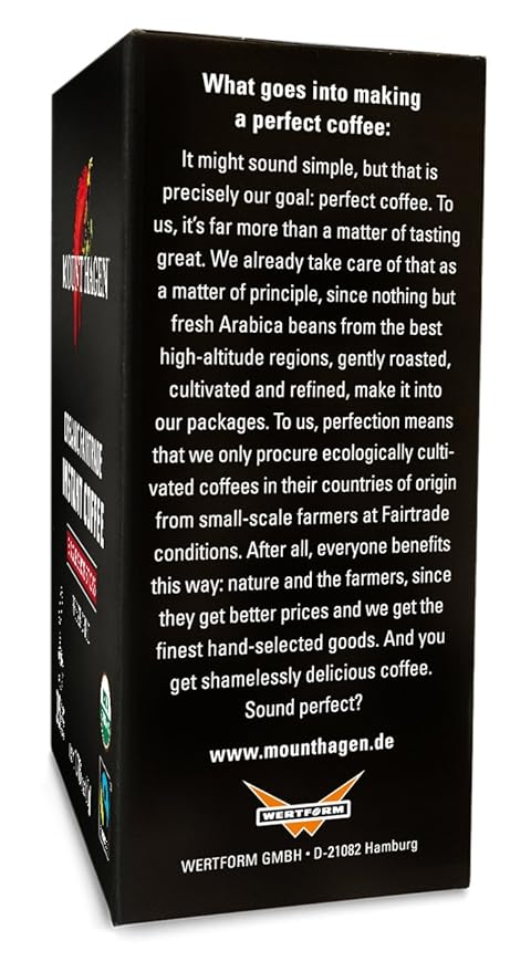 Mount Hagen 25 Count Single Serve Instant Coffee Packets - 4 Pack | Organic Medium Roast Arabica Beans | Eco-friendly, Fair-Trade [4 x 25 sticks/1.76oz/50g]