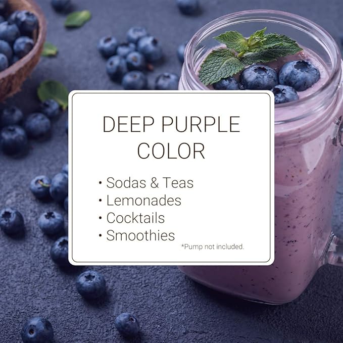 Monin - Blueberry Syrup, Mildly Sweet & Tart Blueberry Flavor, Great for Teas, Lemonades, Smoothies, & Cocktails, Gluten-Free, Non-GMO (1 Liter, 4-Pack)