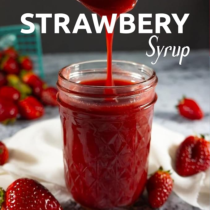 Fanale Premium Flavoring Concentrated Syrup for Bubble Tea | Strawberry Flavor Syrup | for Boba Tea, Smoothies, Slushes, Desserts | 5.5 pound Pack of 6 | SRP501-CS