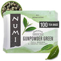 Numi Organic Gunpowder Green Tea, 100 Green Tea Bags, Full-Bodied & Gently Rolled