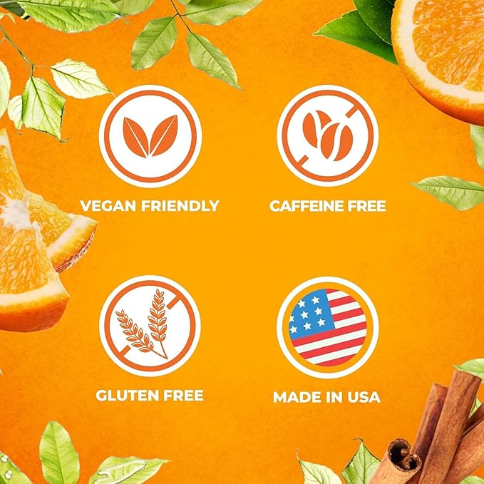 Total Tea SIimming Detox Tea Caffeine Free - 25 Day Detox - Herbal Tea with Chamomile, Hibiscus Tea & Ginger Root for Colon Cleanse – Natural Citrus & Cinnamon Fruit Tea for Digestive Health