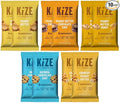 KiZE Energy Bars - Peanut Butter Lovers Variety Pack - Gluten Free, Dairy Free Options, Non-GMO, and High Protein Meal Replacement Energy Bars, Clean and Simple Food Ingredients - 7-10g High Protein Snacks, (10 Count)