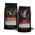 Beyond 85 Colombian Coffee Bundle – Espresso & Home Whole Bean Coffee (2 x 340g) – Bold Espresso & Smooth Roast – Ideal for Lattes, Drip, French Press & More