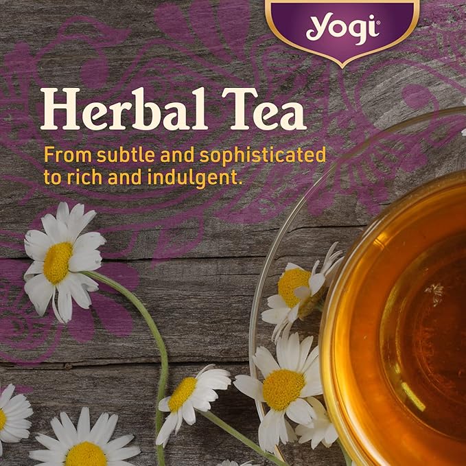 Yogi Tea Chai Rooibos Tea - 16 Tea Bags per Pack (4 Packs) - Spiced Organic Rooibos Tea - Provides Antioxidants - Caffeine-Free - Includes Cardamom, Cinnamon, Ginger & Clove