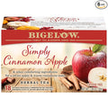 Bigelow Tea Simply Cinnamon Apple Herbal Tea, Caffeine Free (Pack of 6), 108 Total Tea Bags