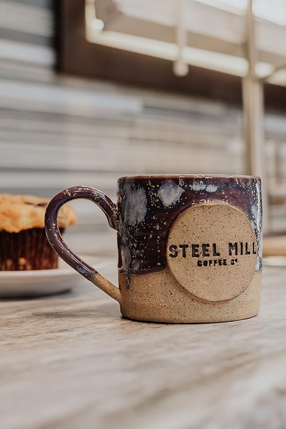 Steel Mill Coffee Co. Blueberry Crumble Flavored Coffee - Ground, 2lb, Medium Roast, 100% Arabica, Vegan, Gluten-Free, Sugar-Free