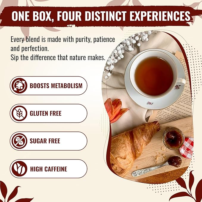 Tea Runners Breakfast Teas Variety Pack – English Breakfast, London Breakfast, Irish Breakfast, China Breakfast & Morning Mojo – Premium Loose Leaf Black Tea Sampler – 0.75 oz Each, Pack of 5