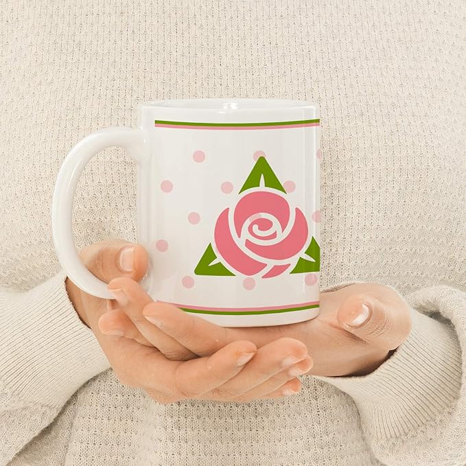 Delta Zeta Ceramic Coffee Mug 11 OZ Tea Cup (Delta Zeta - 1)